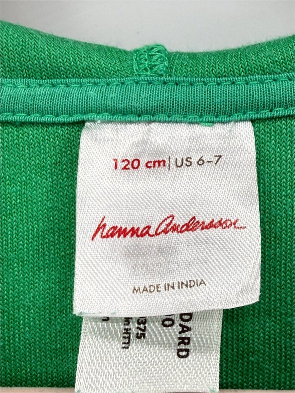 Hanna Andersson Loop Terry Hoodie Cover Up Retro Green 6-7 girls - Picture 5 of 8